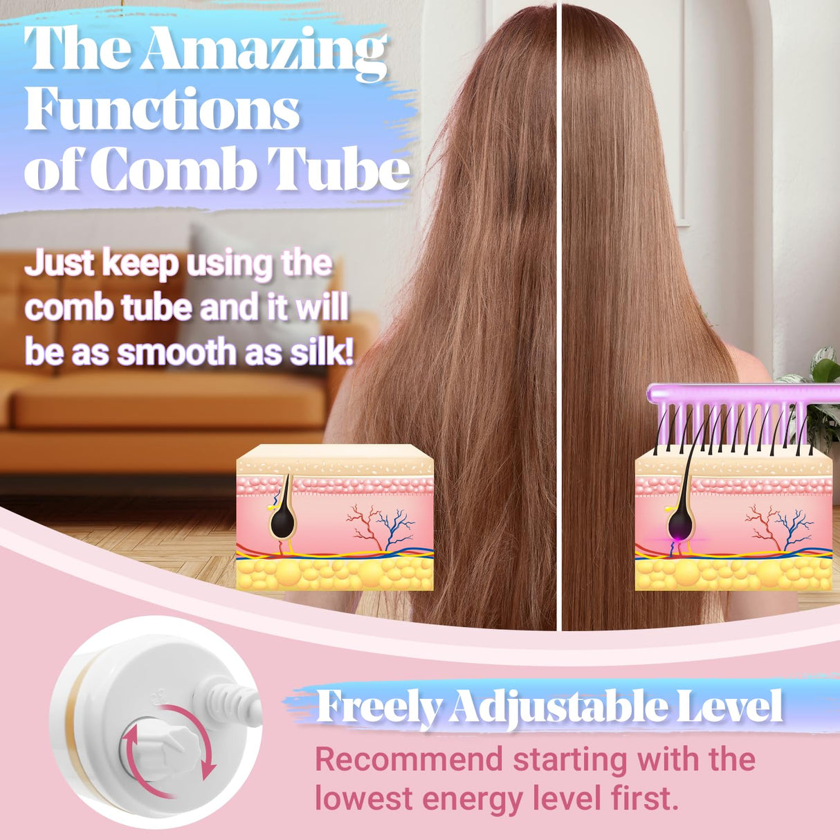 Máquina facial de alta frecuencia portátil con 6 tubos