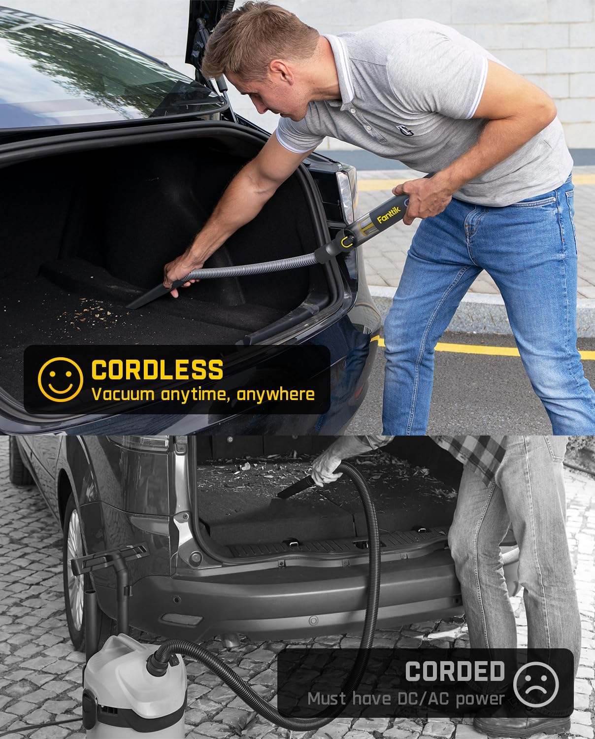 Aspiradora de Coche Alta Potencia 19000PA Mini Fanttik