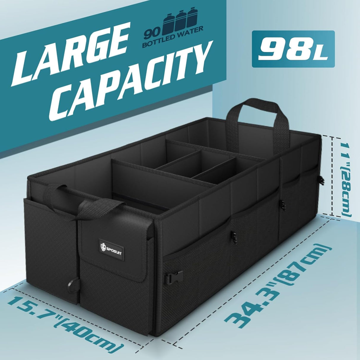 Organizador de Maletero Extra Grande Sposuit 98L Plegable