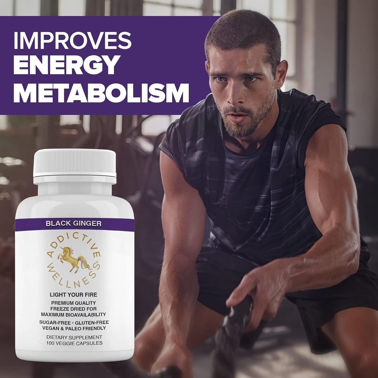 Suplemento Wellness Jengibre negro tailandés liofilizado