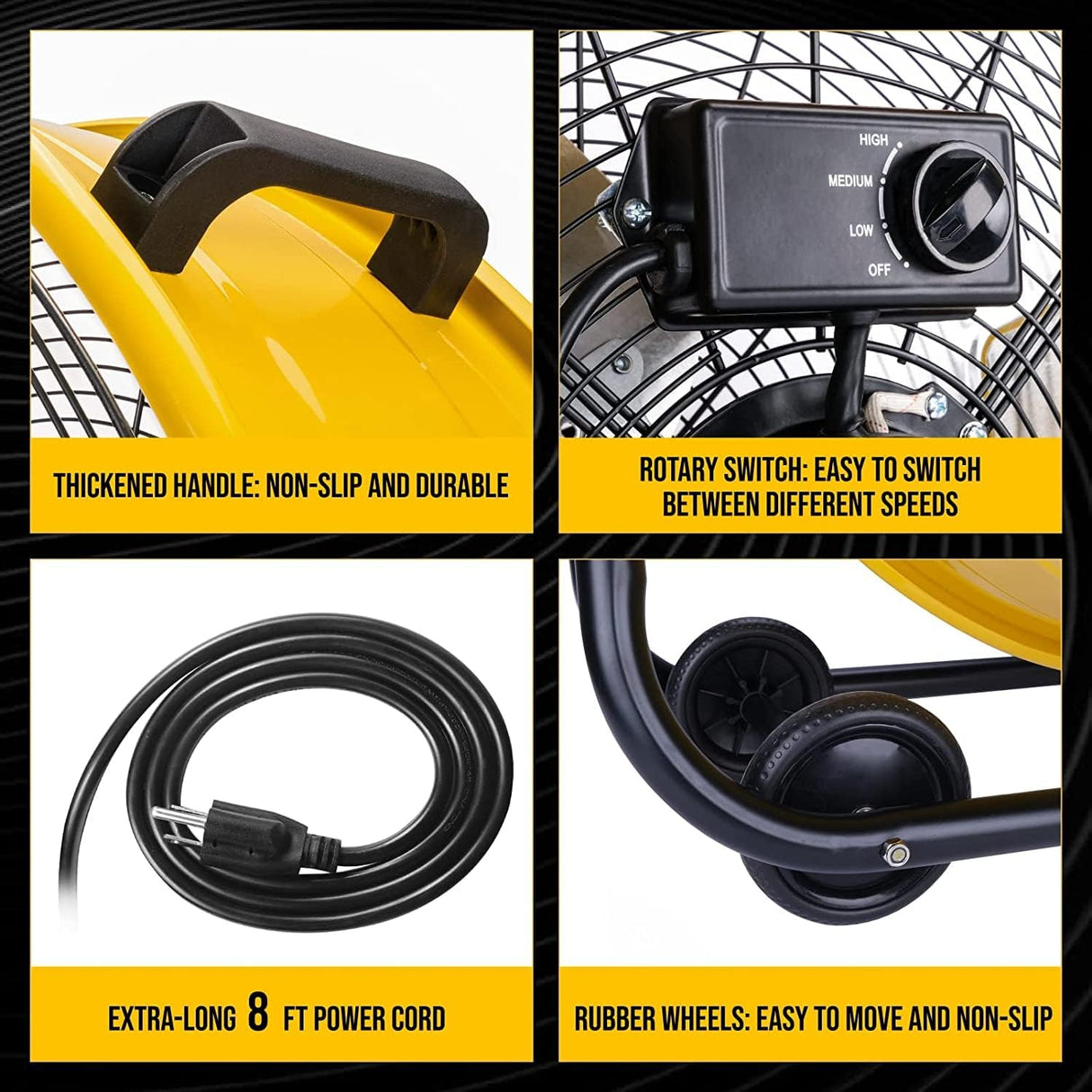 Ventilador Tornado 24 Alta Velocidad 3 Velocidades 8540 CFM