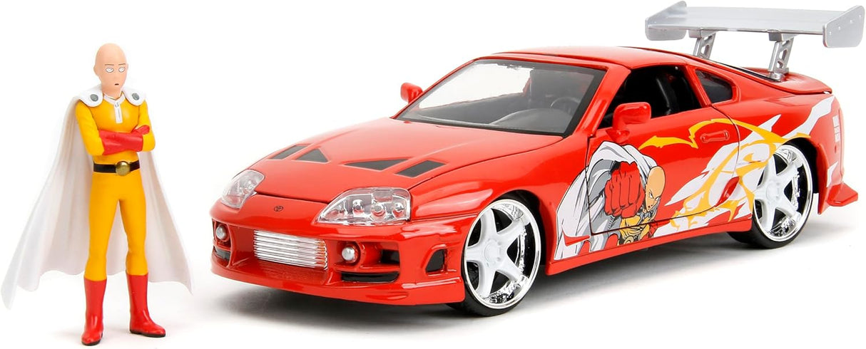 Modelo 1:24 Toyota Supra Die-Cast con Figura de Saitama
