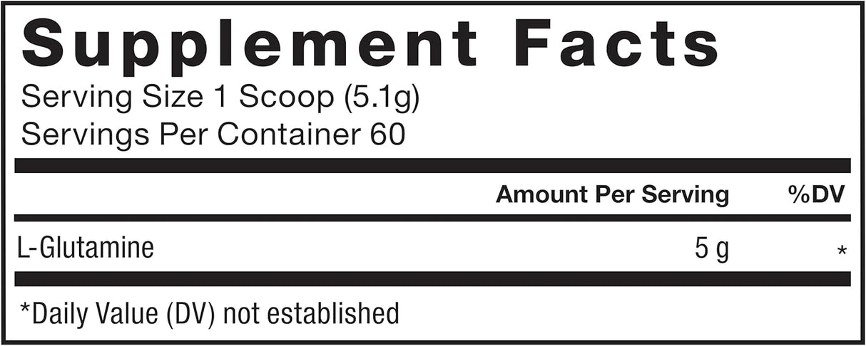 FORCE FACTOR L-Glutamina en Polvo, 5000mg, 60 Porciones