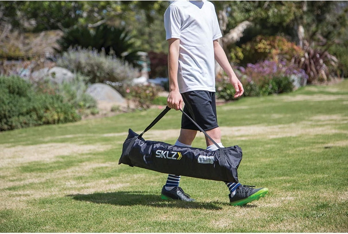 Porteria de futbol portatil, plegable, con red y bolso