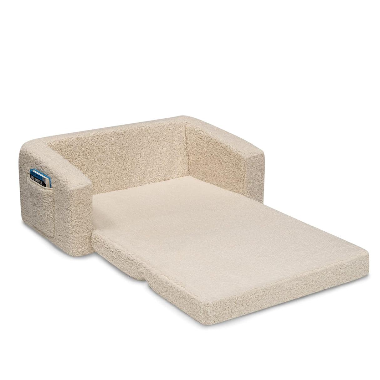 Silla convertible en cama para niños, color crema