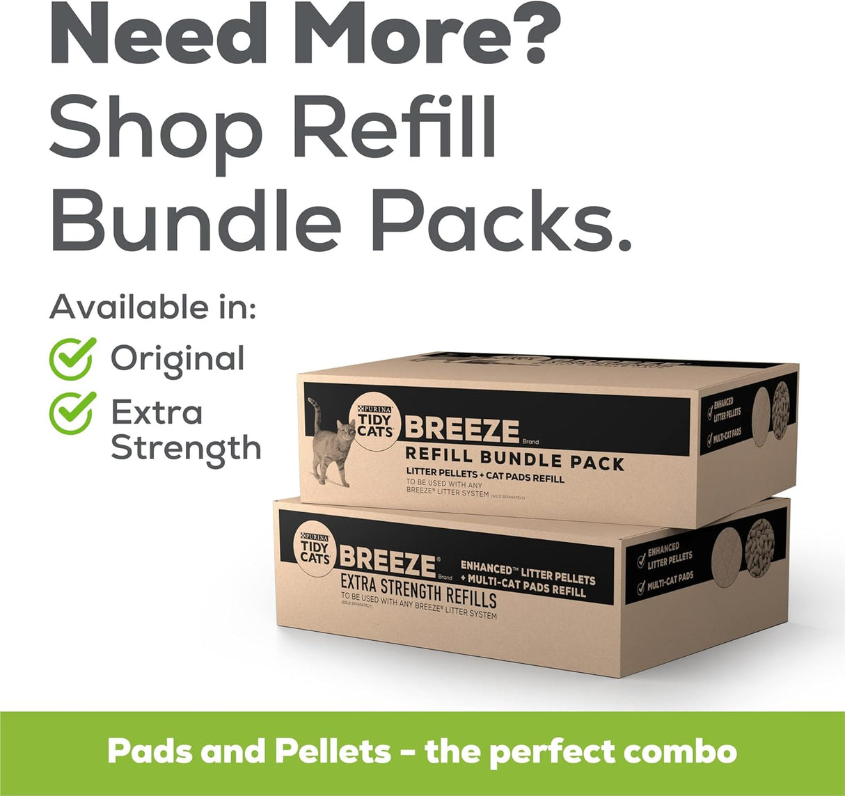 Pañales de Reemplazo Tidy Cats Breeze para Gatos Múltiples 8 ct.