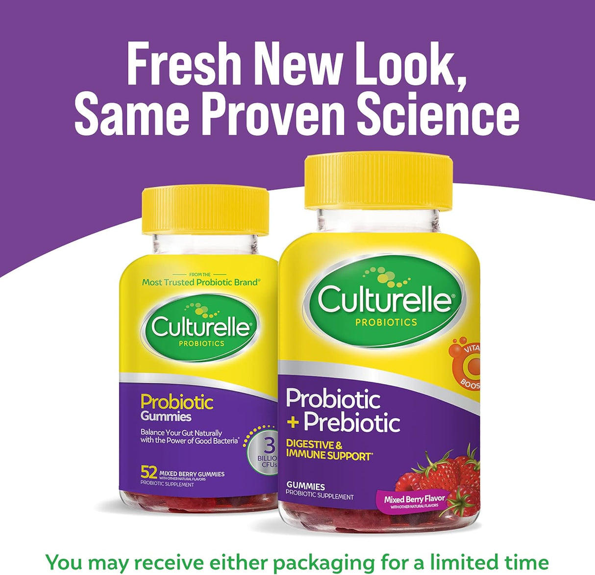 Gomitas probióticas con refuerzo vitamina C sin gluten