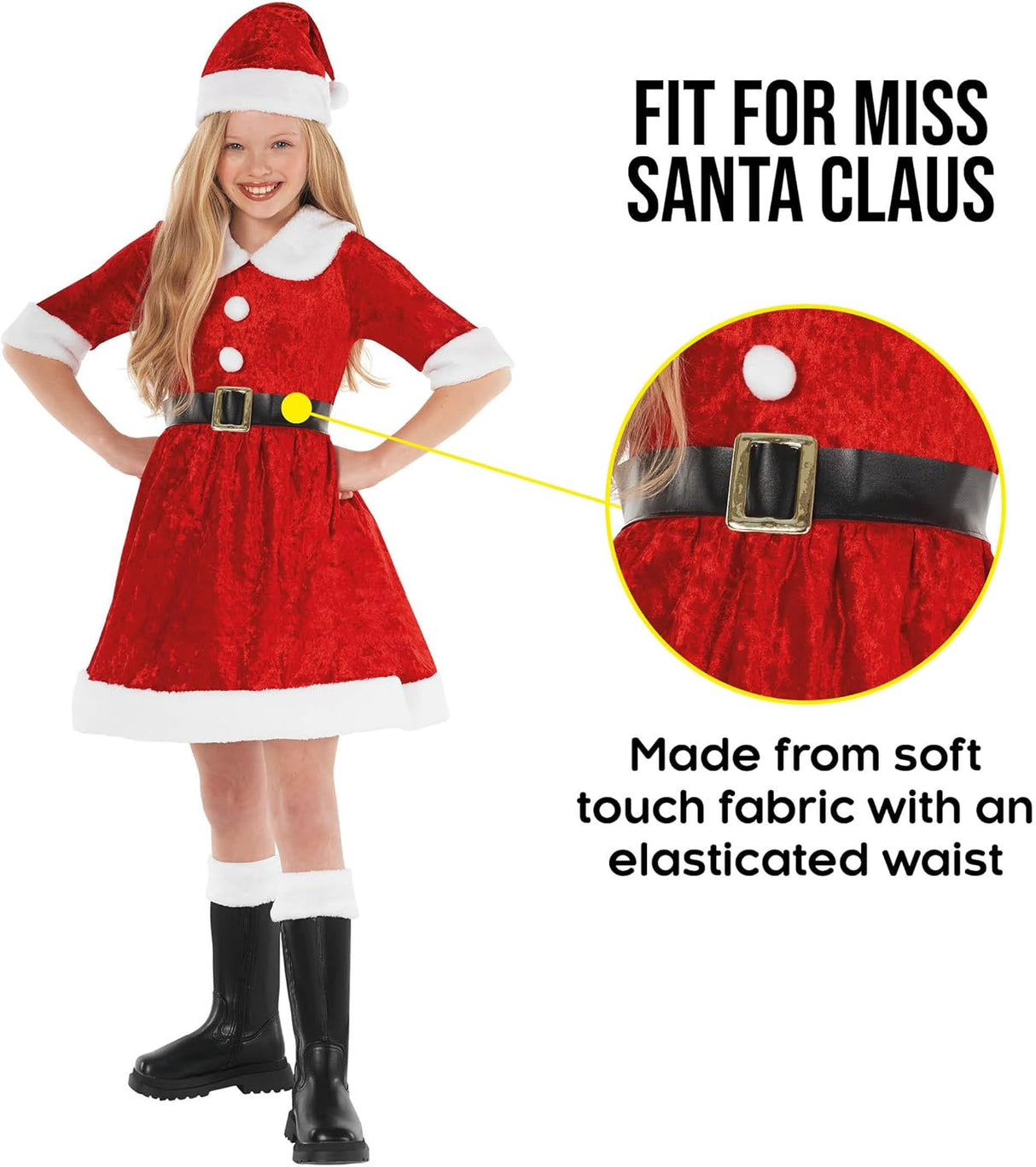 Disfraz de Sra. Claus para Niñas - Morph - Vestido Festivo