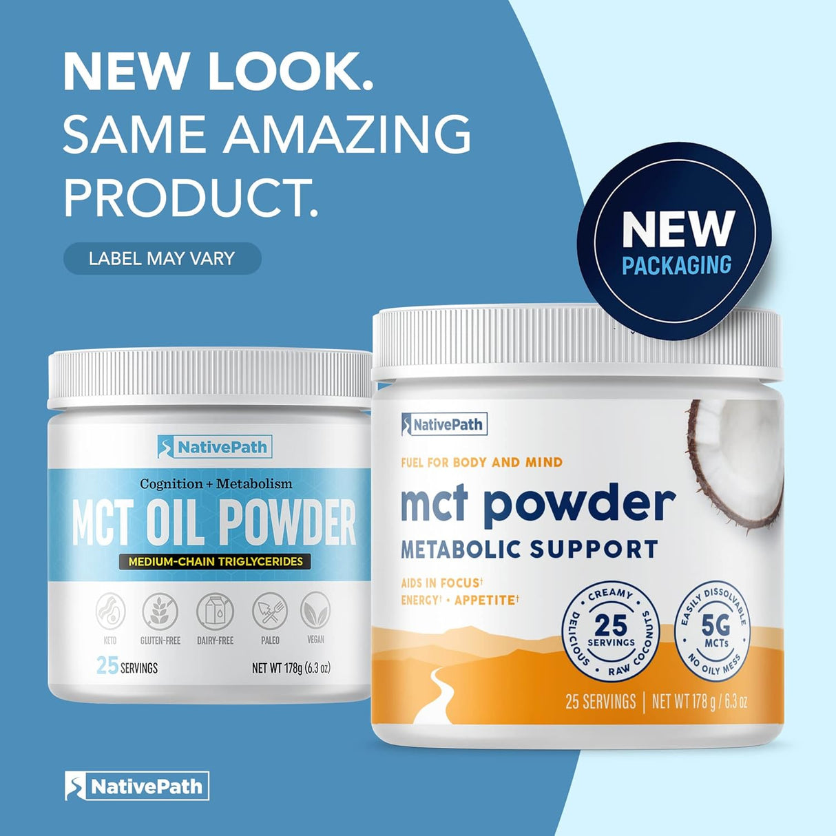 Suplemento Polvo de aceite de coco MCT 25 porciones