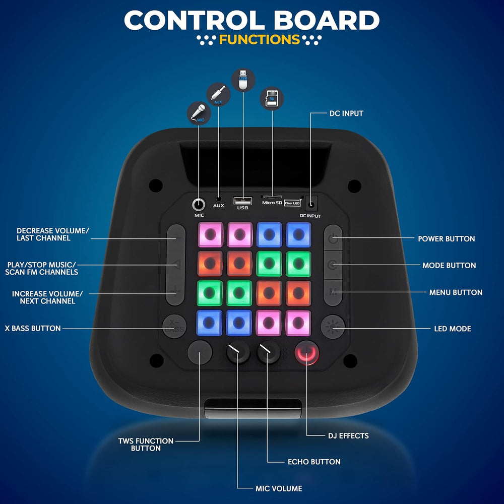 Sistema de altavoces Bluetooth PA portátil