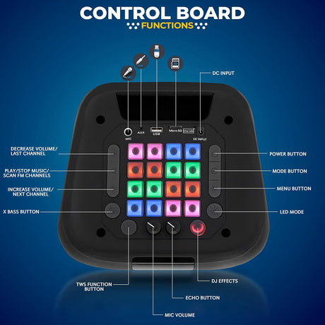 Sistema de altavoces Bluetooth PA portátil