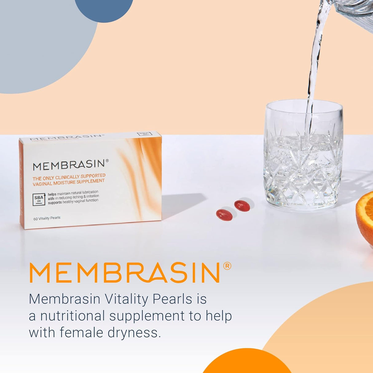 suplemento oral hidratante femenino para la sequedad vaginal