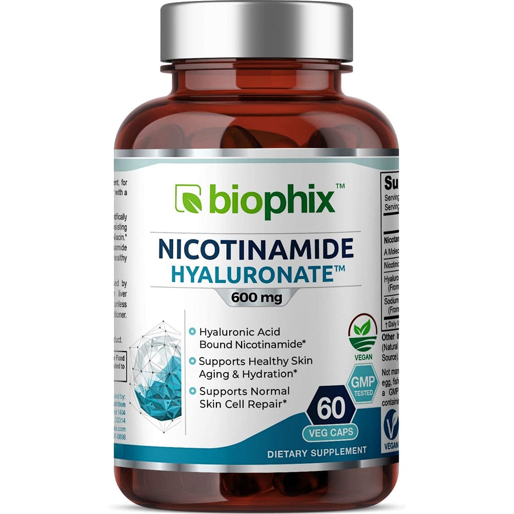 Suplementos B-3 Nicotinamide Hyaluronate 600 mg 60 caps