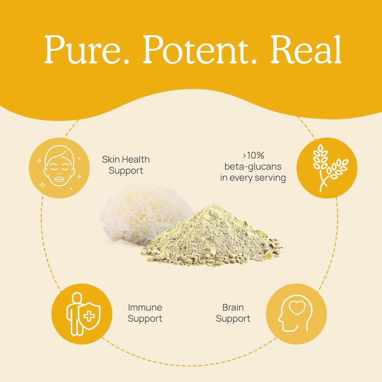 Suplemento de hongos Tremella para inmunidad y piel