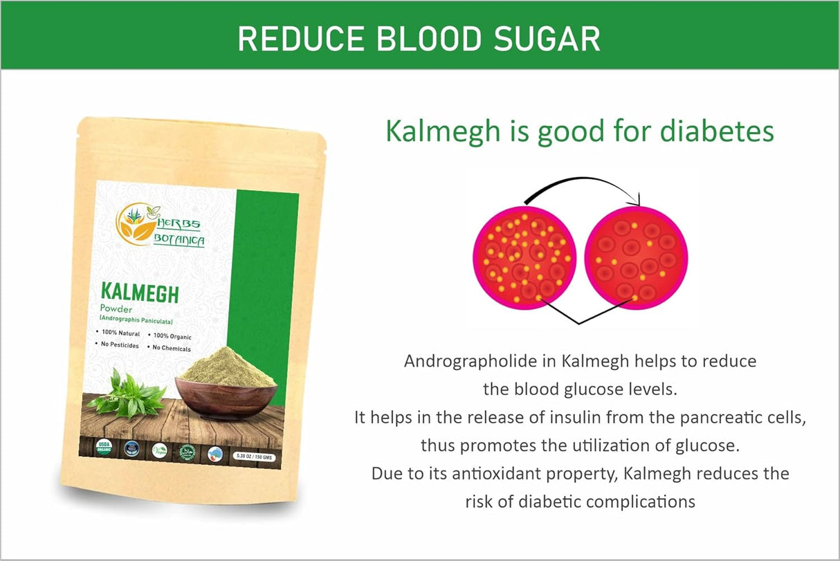Polvo orgánico de Kalmegh Andrographis Paniculata | Salud inmunológica | Ayuda a desintoxicar el hígado | Hierba amarga para la salud y apoyo respiratorio