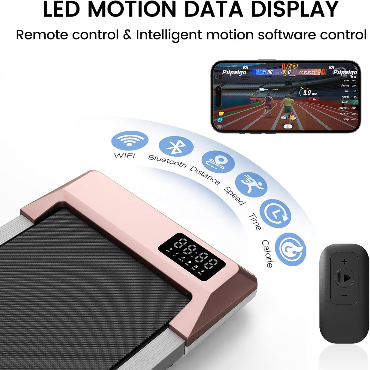 Caminadora Superun, Treadmill portátil, 200-300 lbs, Mini modelo