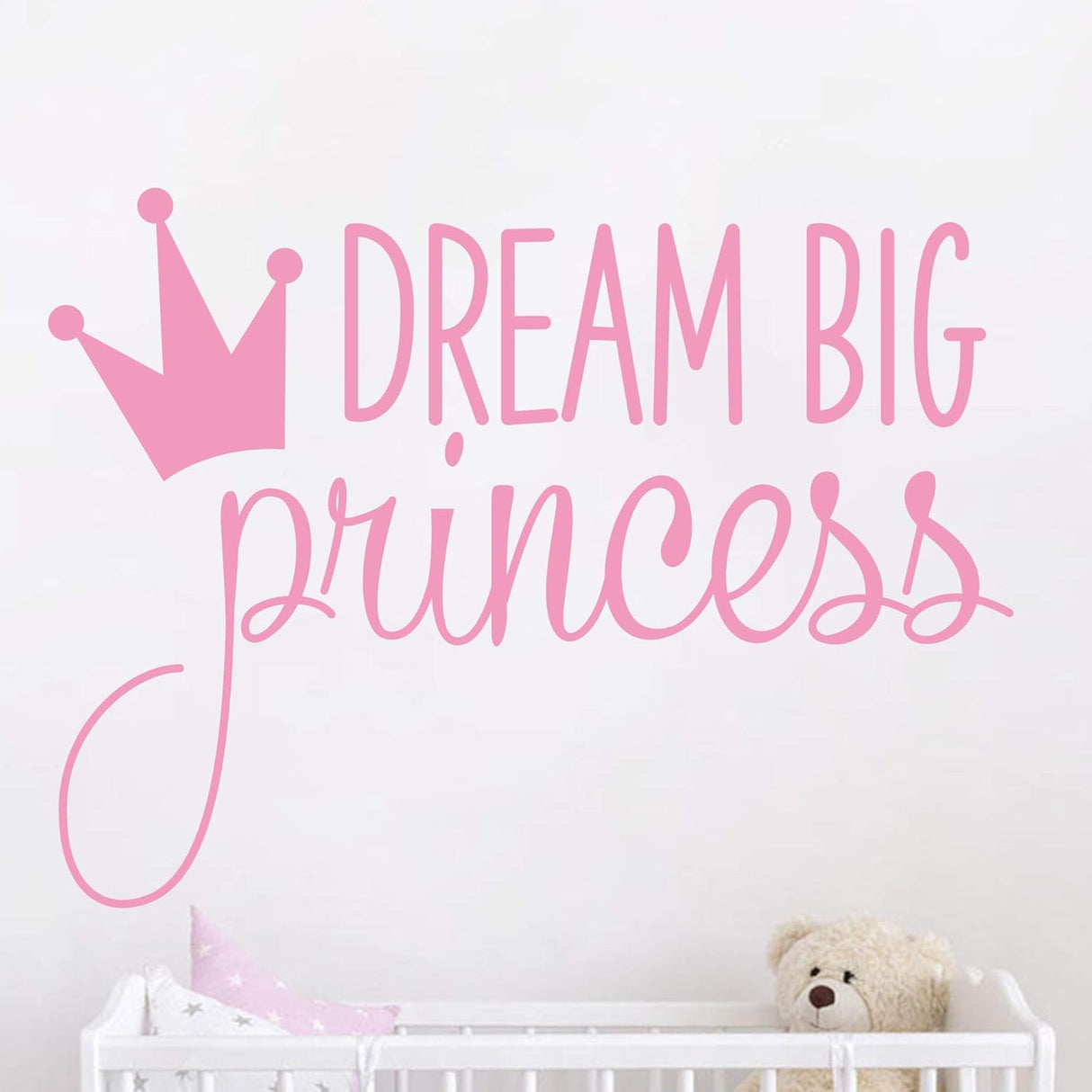 Vinilo Decorativo Dream Big Princess YMX18 para Niñas