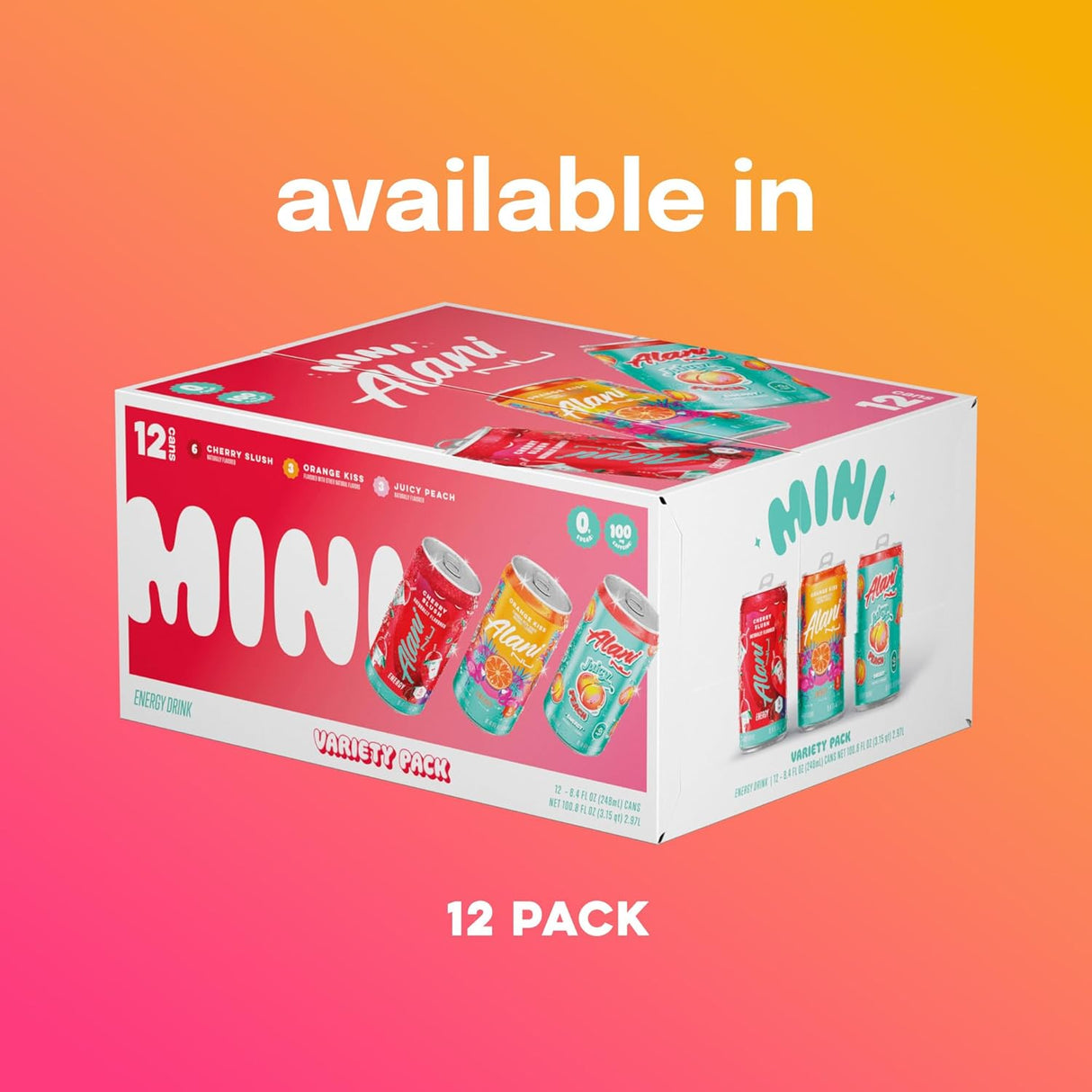 Alani Nu Pack de Energía Baja en Calorías, 12 Cans