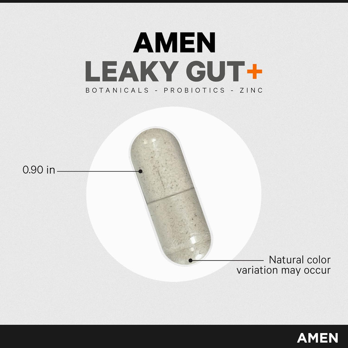 Suplemento Leaky Gut - Amen - Vegan, Probióticos, 90 cápsulas