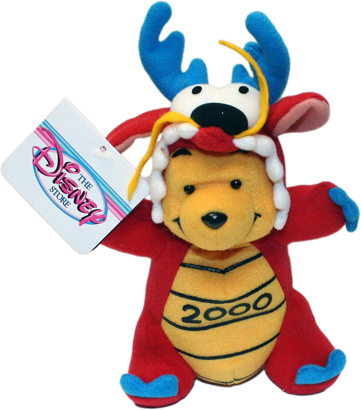 Peluche Pooh Dragón Mulan 2000 en Mint