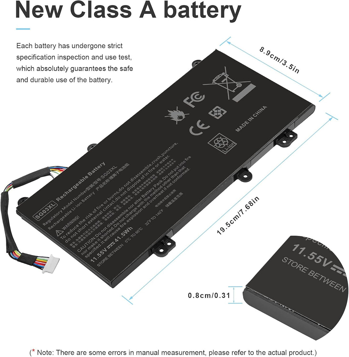 Batería SG03XL para Laptop, 17.3", Modelos HP Envy y HSTNN
