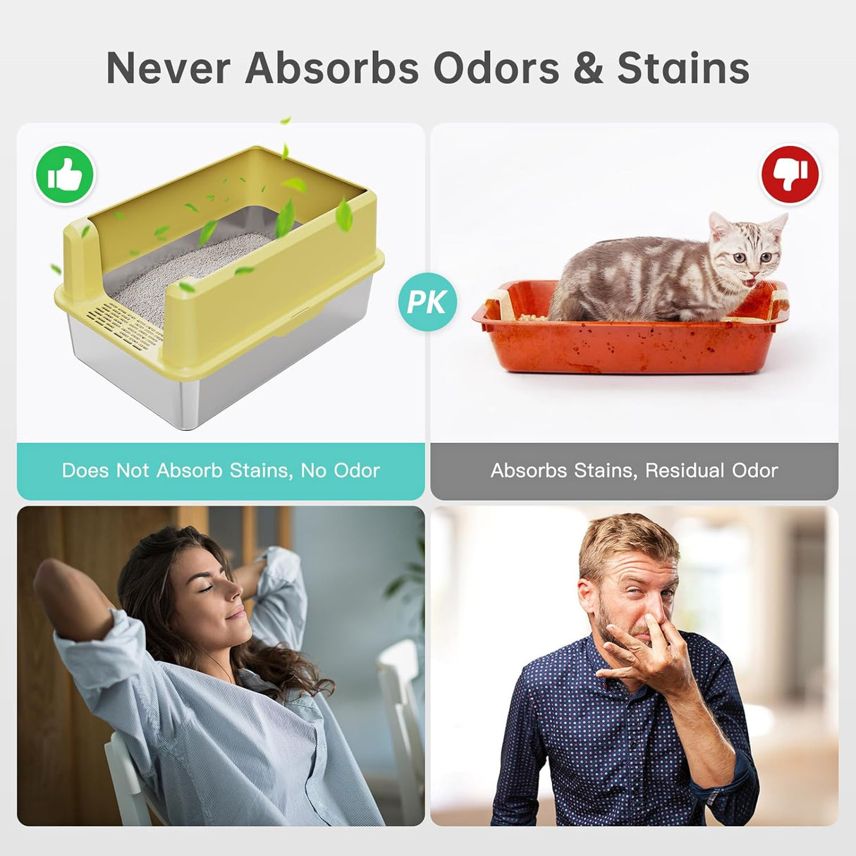 Caja de arena de acero inoxidable con lado alto Panghuhu88