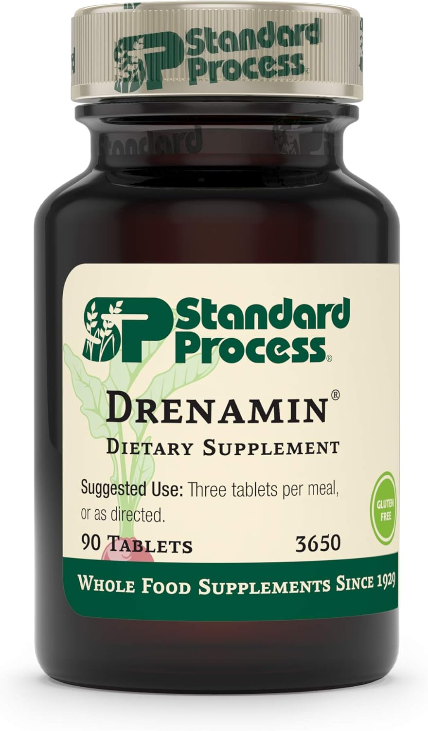 Drenamin de Standard Process, Apoyo adrenal, inmuno y ánimo, 90 tablets