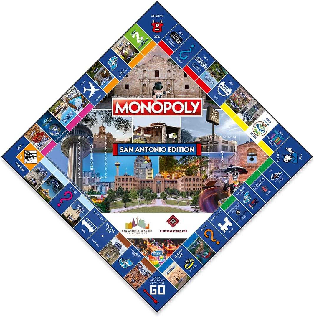 Juego de Mesa MONOPOLY Edición San Antonio para 2-6 Jugadores