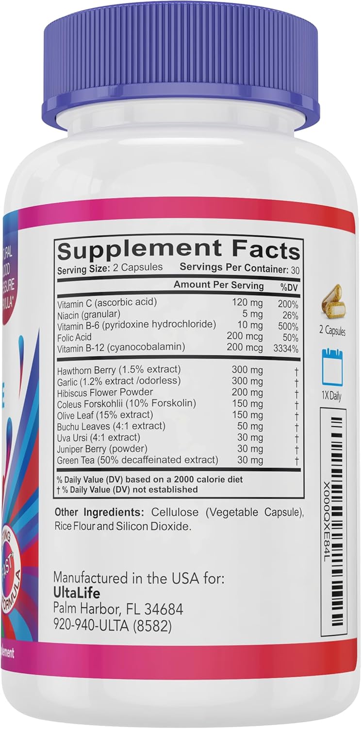 Suplemento para la presión alta para bajar el BP naturalment
