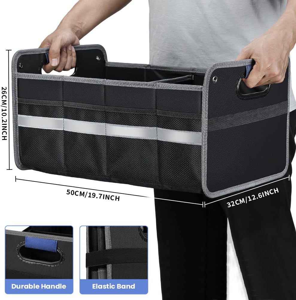 Organizador de Maletero para SUV, Multi-Compartimentos, Plegable