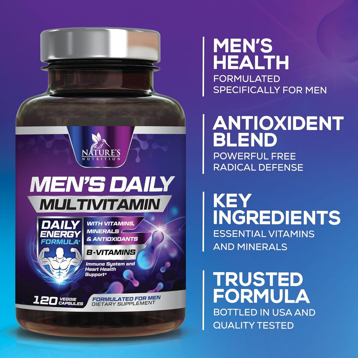 Suplemento Nature's Multivitamínico para hombres vitamina A