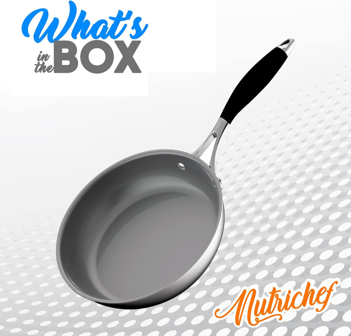 Sartén pequeña de 8 pulgadas NutriChef ACNCSSS12SFP8