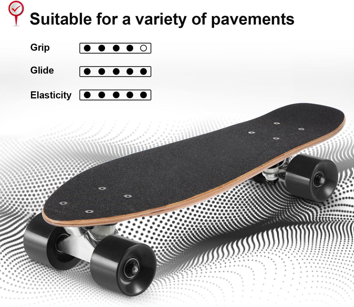 Patineta completa 22 pulgadas mini cruiser para principiantes