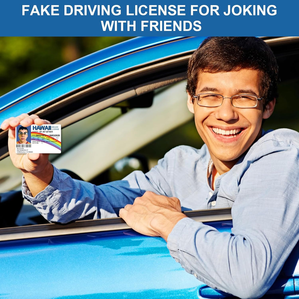 Tarjetas de Broma McLovin, Licencia Falsa, Superbad, Props Disfraz