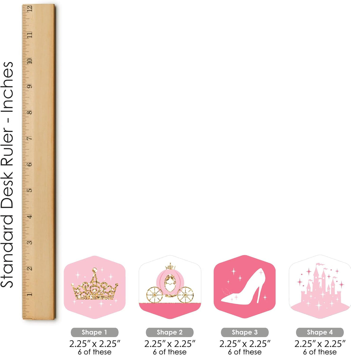 Caza Tesoros Princesa - Big Dot of Happiness, 48 Piezas, Juego