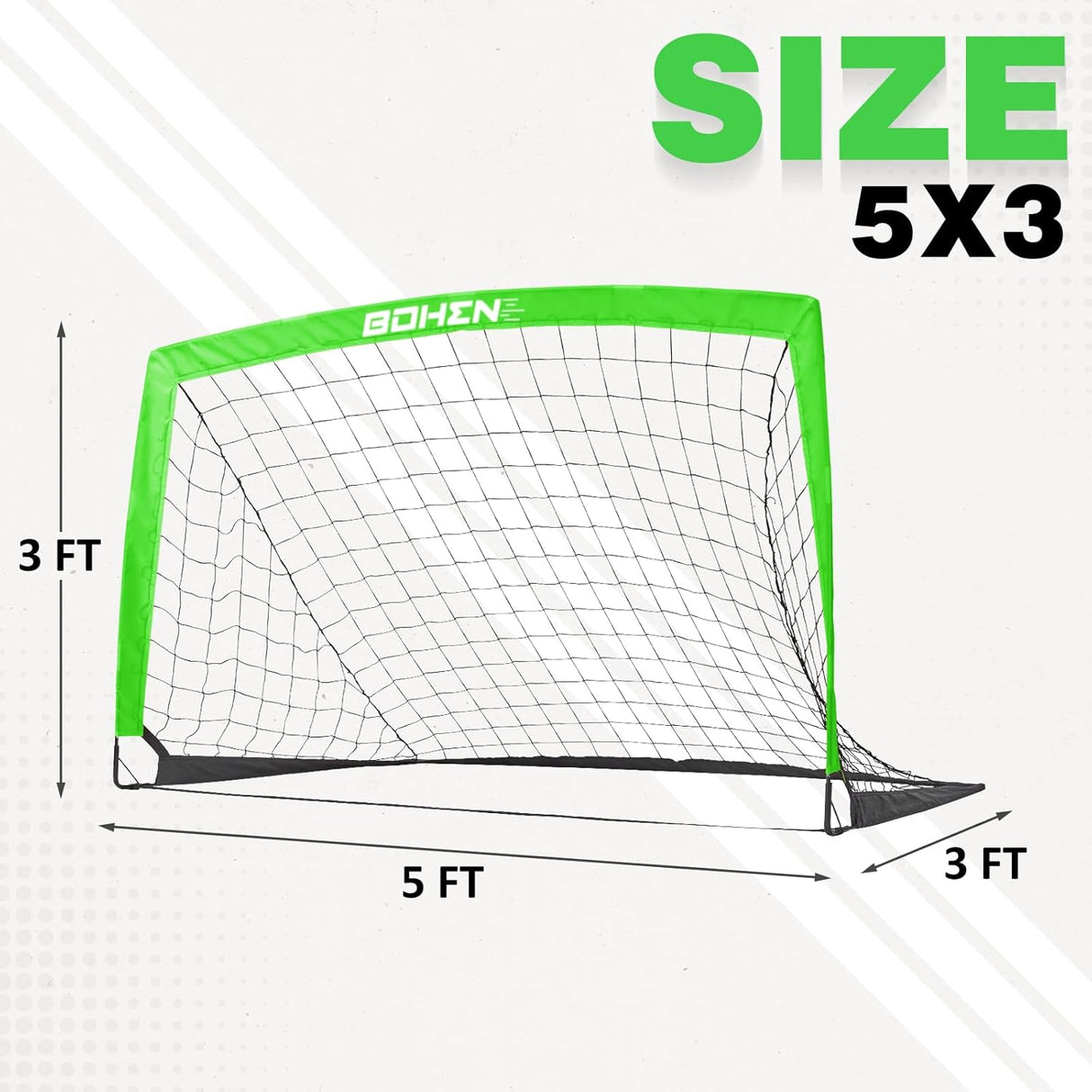 Portería de fútbol infantil de 5 x 3 pies para patio trasero