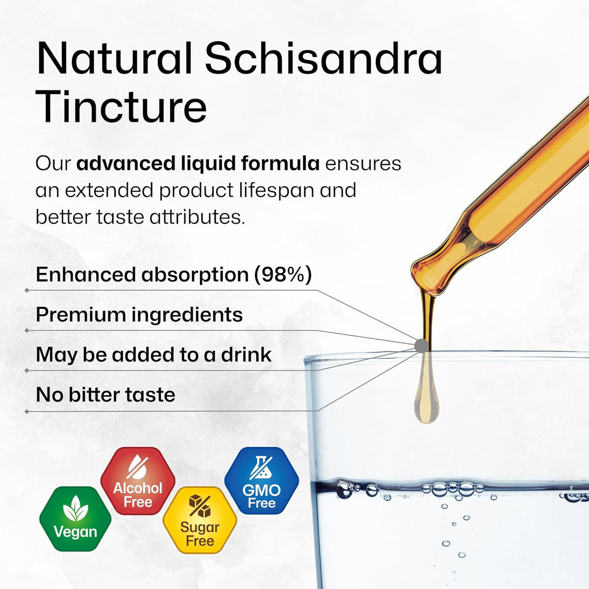 Schisandra Tintura Suplemento orgánico de Schisandra 4 onzas