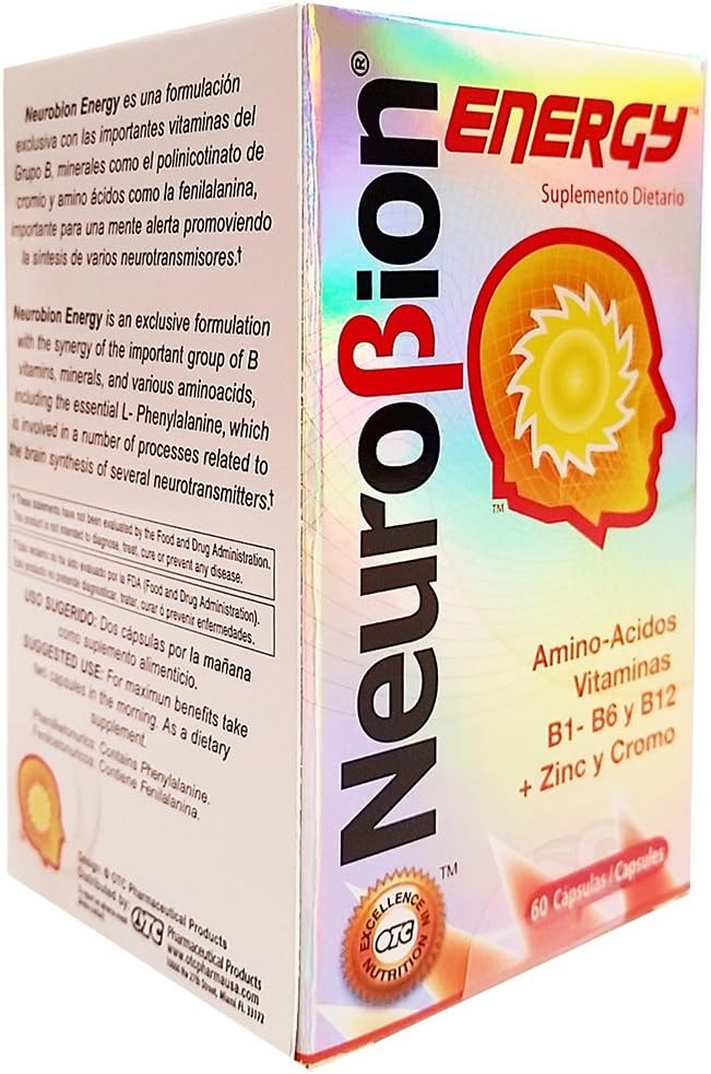 Suplemento Neurobion Aminoácidos Energéticos 60 und pack 3
