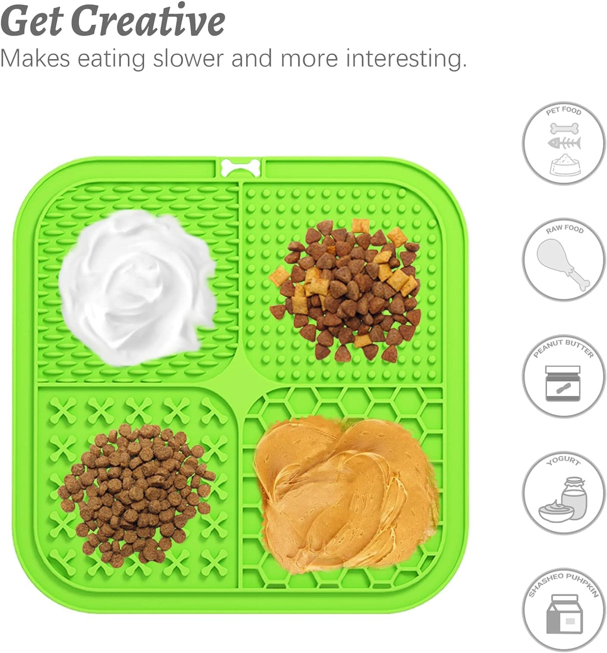 3 alfombrillas grandes almohadilla para lamer tipo comedero