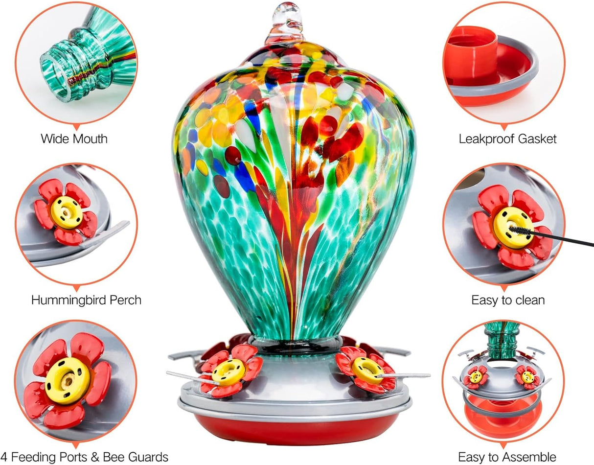 Comederos para colibríes para colgar al aire libre, comedero