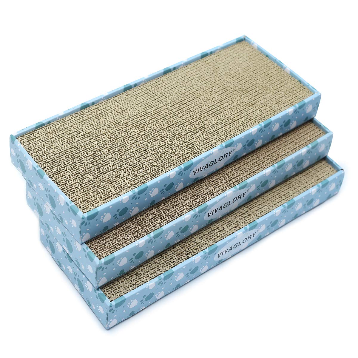 Vivaglory Reversible Cat Scratcher Cartón con caja