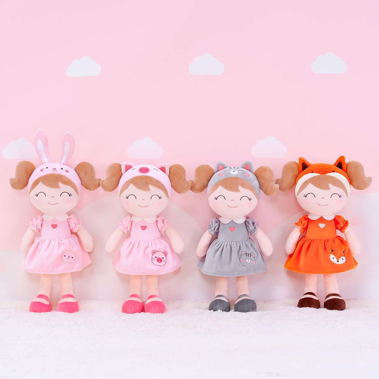 Peluches suaves de 14 pulgadas con caja de regalo para bebé