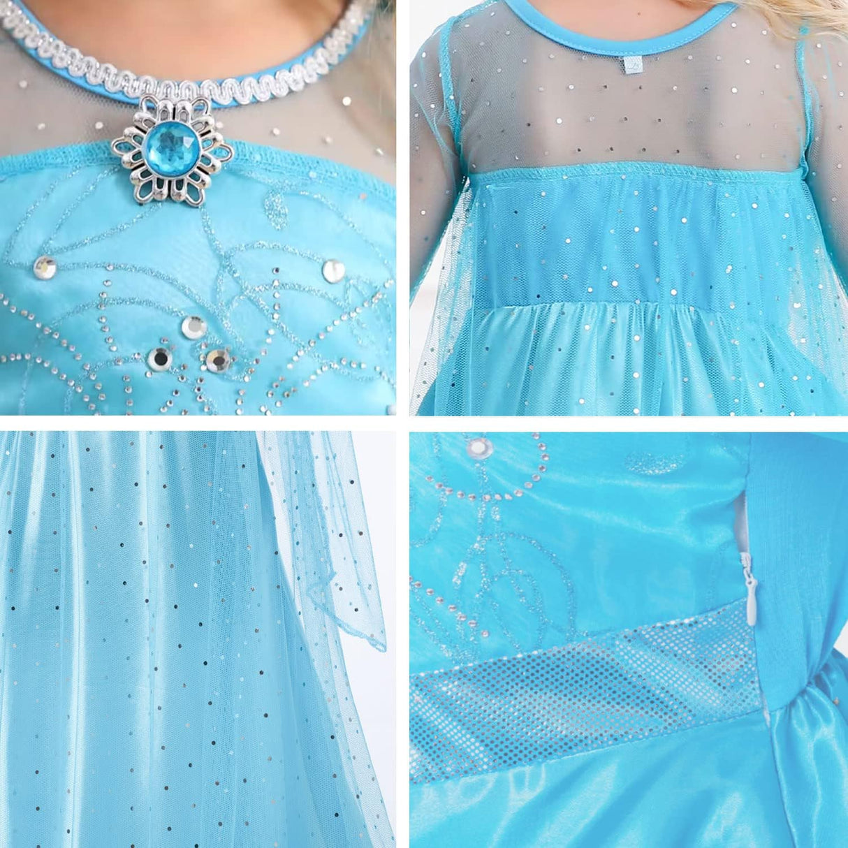 Disfraz de Princesa de Nieve para Niñas con Peluca - Cosplay