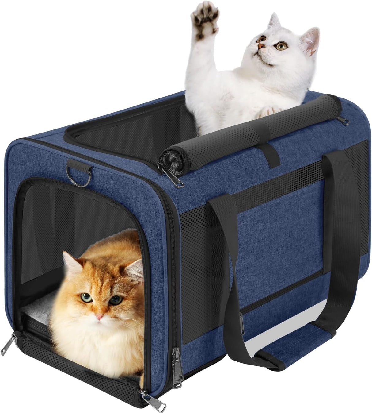Transportín Suave para Mascotas - Gran Capacidad - Modelo Navy