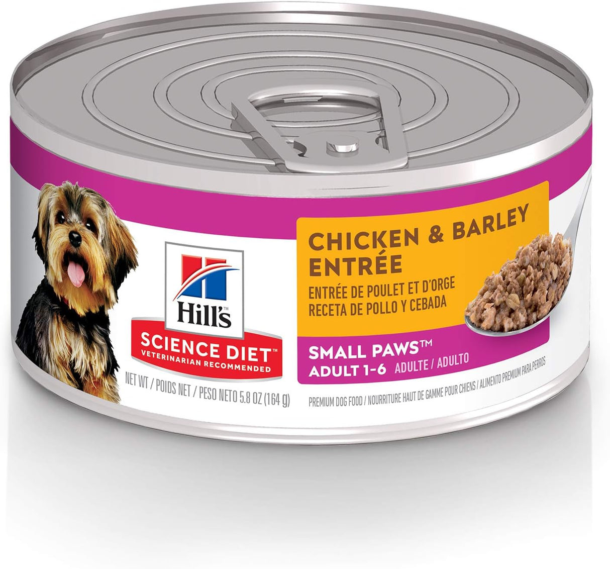 Alimento húmedo para perros adultos patas pequeñas