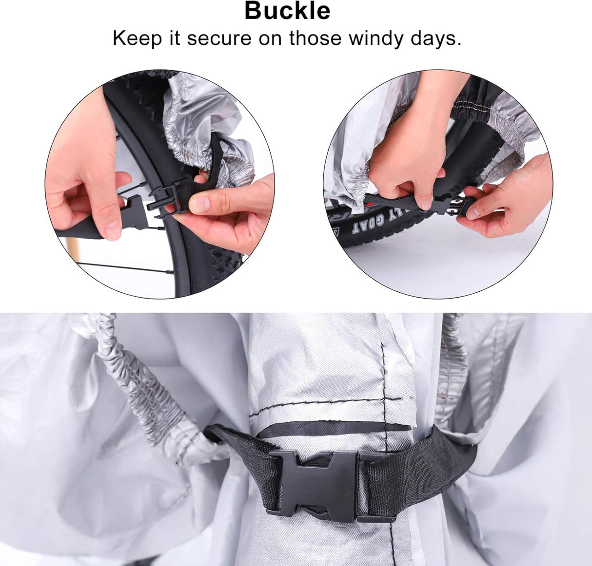 Funda para Bicicleta Impermeable con Agujeros para Candado