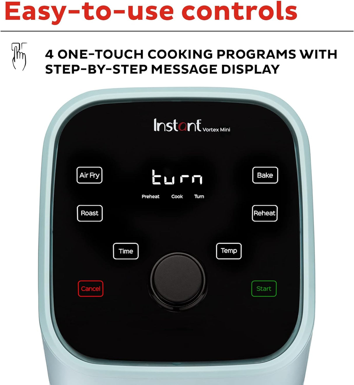 Mini Freidora de Aire Instant Vortex 2QT, Crispa y Hornea