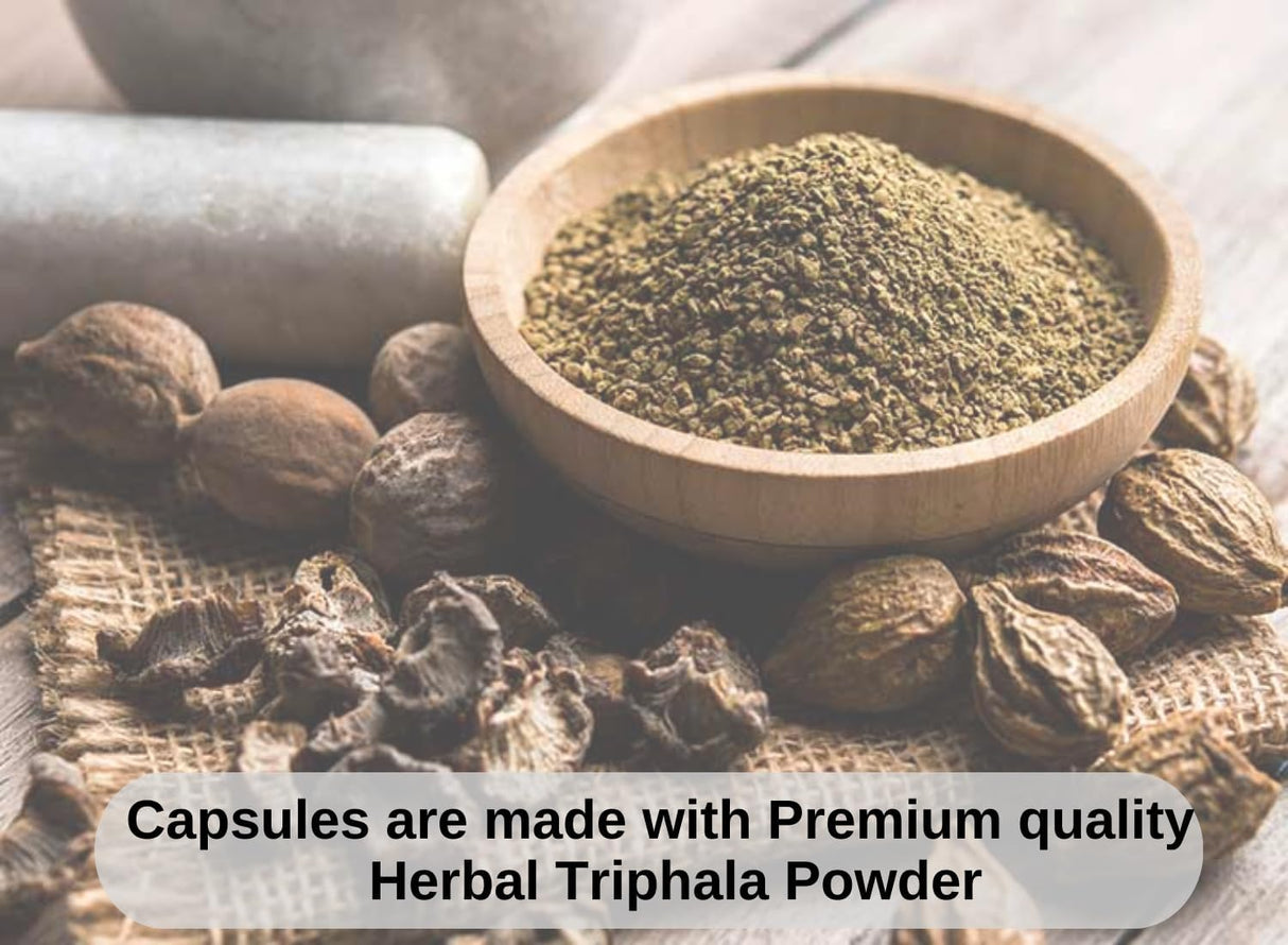 Triphala Premium 320 Capsules Non-GMO and Gluten Free