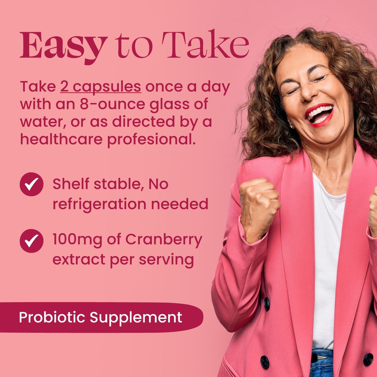 Probióticos vaginales para mujeres con prebióticos extracto