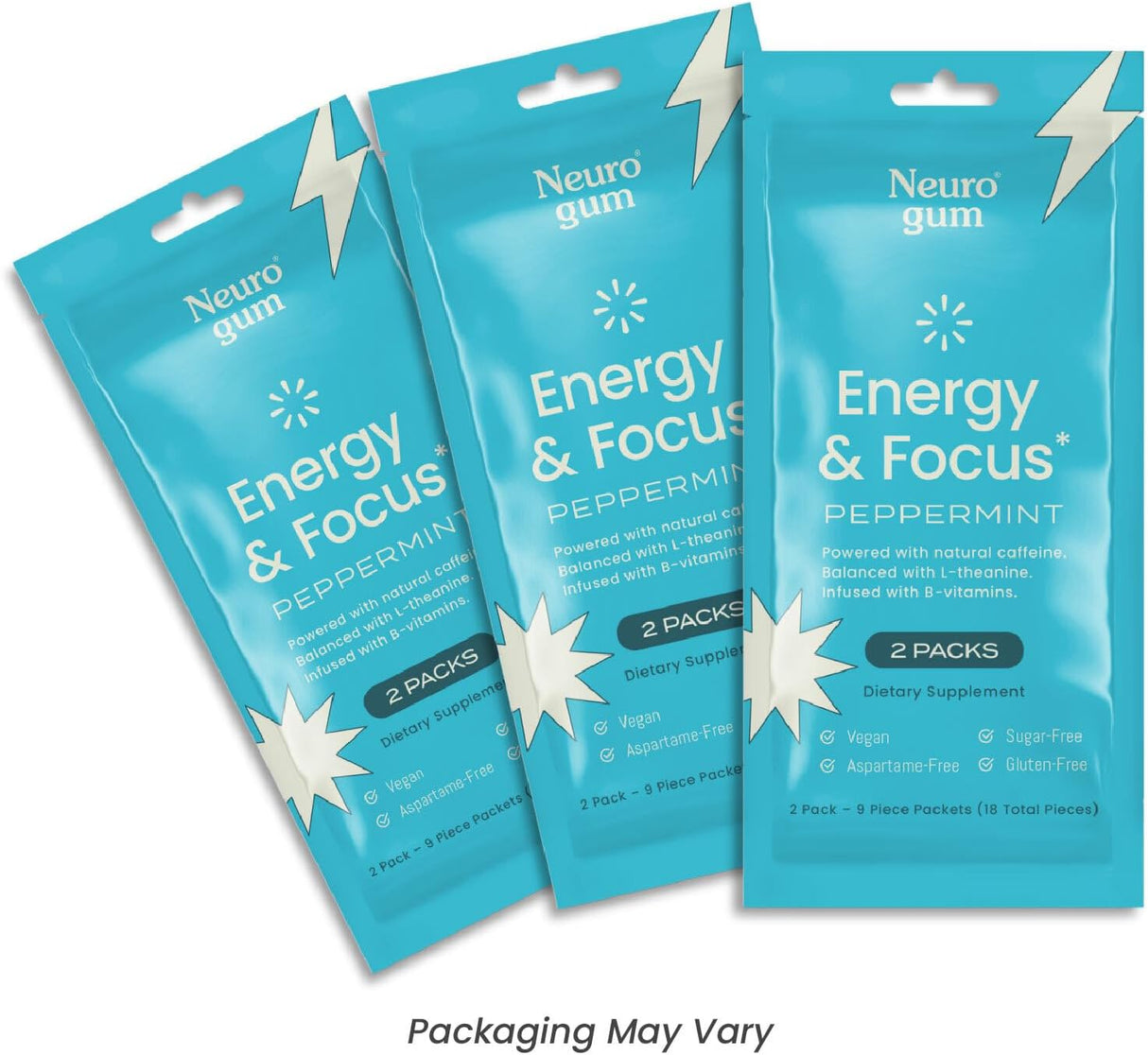 NeuroGum Goma de Mascar Nootropic Energy Cafeína + L-teanina